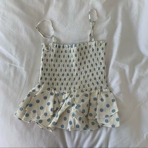 Zara peplum tank top